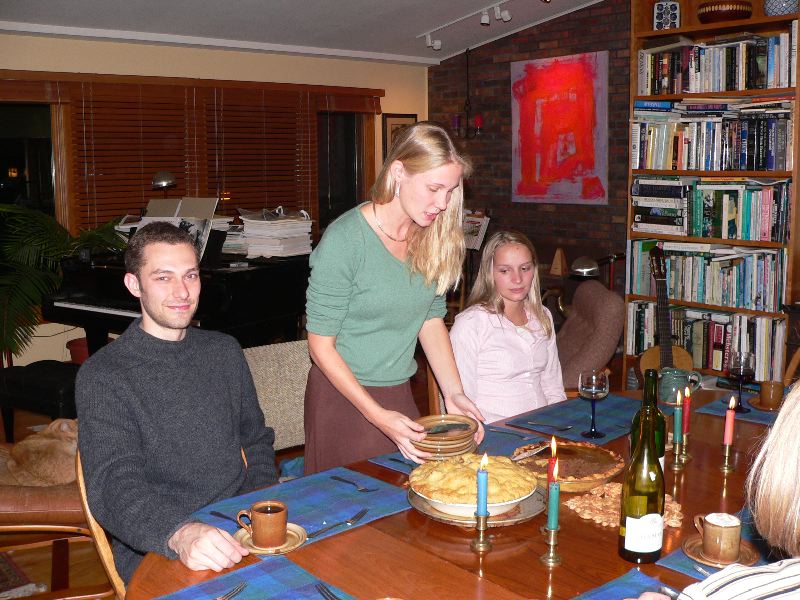 Christopher, Kat (of pie fame) and Binky.