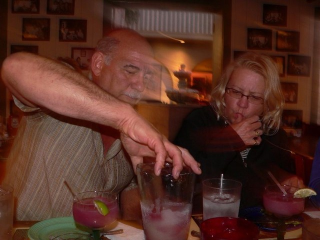 Will doing a fast pour for Suzi at the Alamo Restaurant.