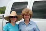 Cobie and Lindsay at the ranch.