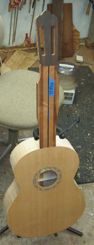 The new guitar - in process.