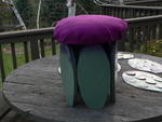 Artichoke stool - in progress.